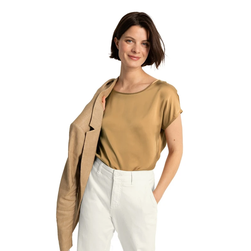 Dames Blouse CS24-14536 Claudia Strater CAMEL