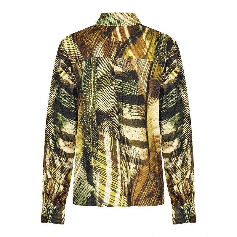 Dames Blouse CS25-14509 Claudia Strater KHAKIGROEN