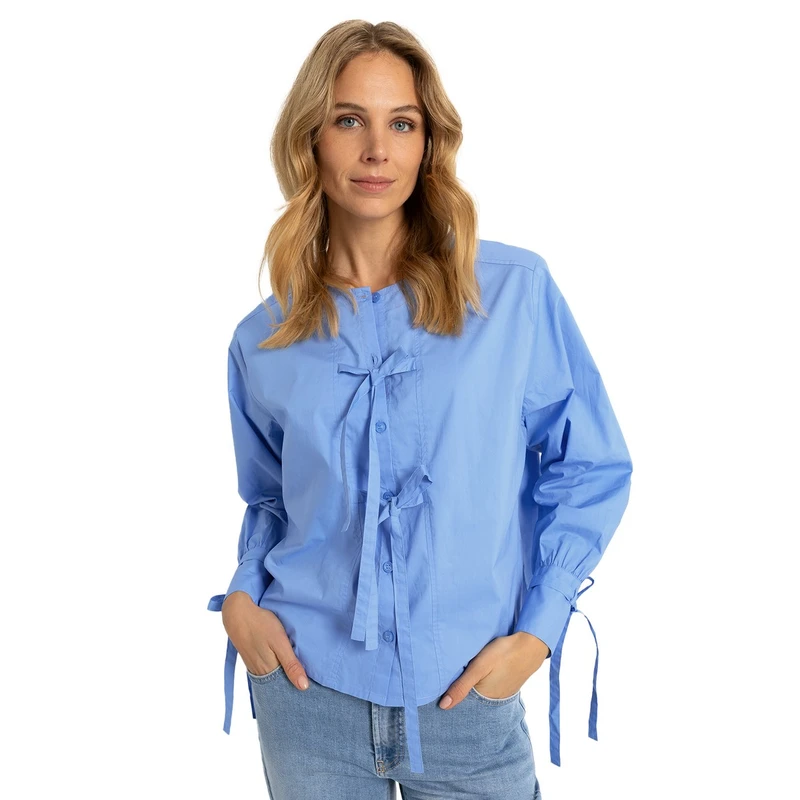 Dames Blouse CS25-14514 Claudia by Claudia Strater BLEU