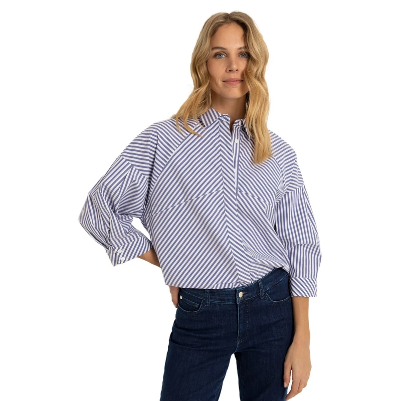 Dames Blouse CS25-14515 Claudia by Claudia Strater Wit