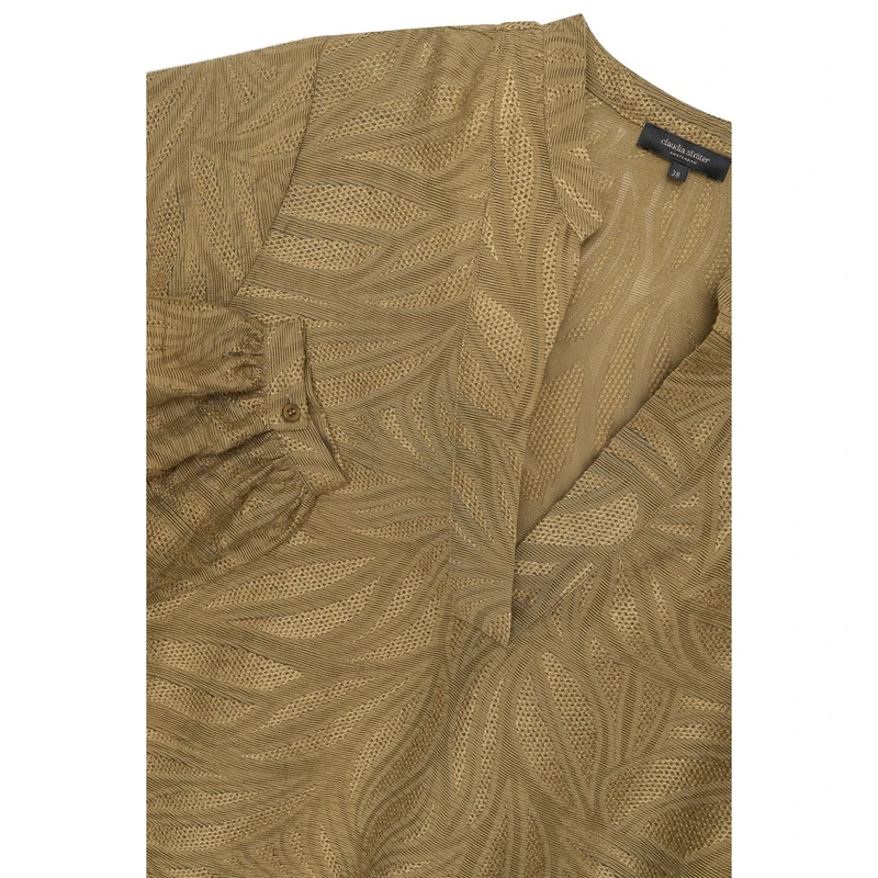 Dames Blouse CS25-14520 Claudia Strater KHAKIGROEN
