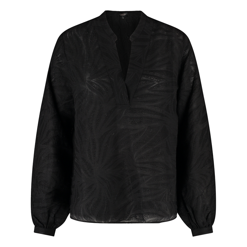 Dames Blouse CS25-14520 Claudia Strater ZWART