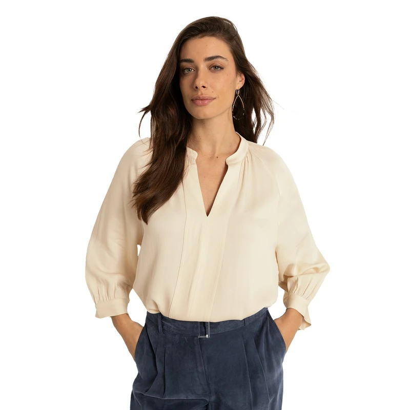 Dames Blouse CS25-14523 Claudia Strater ECRU