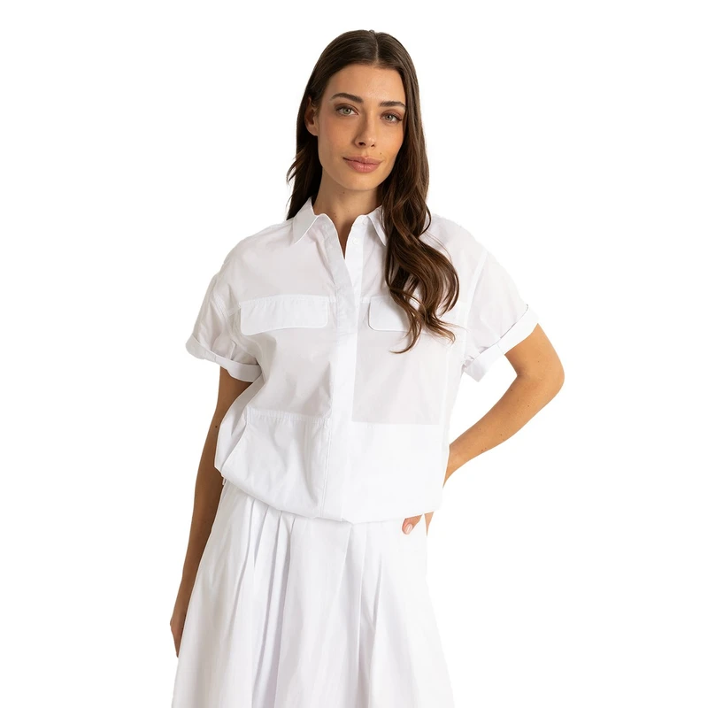 Dames Blouse CS25-14529 Claudia by Claudia Strater Wit
