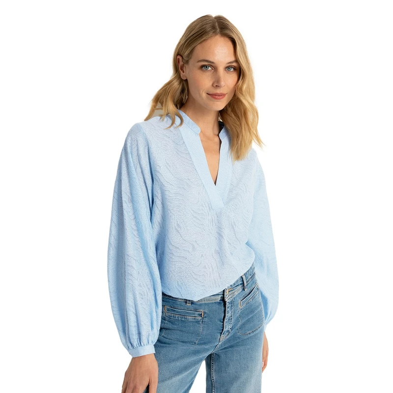 Dames Blouse CS25-14541 Claudia Strater BLEU