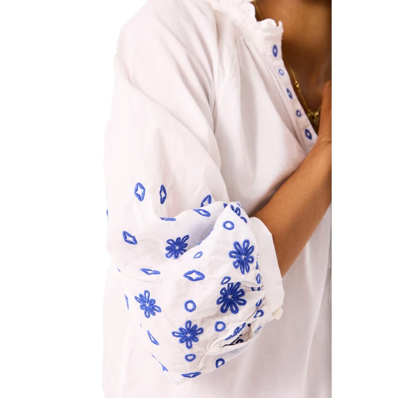 Dames Blouse D50031 Garcia OFF-WHITE