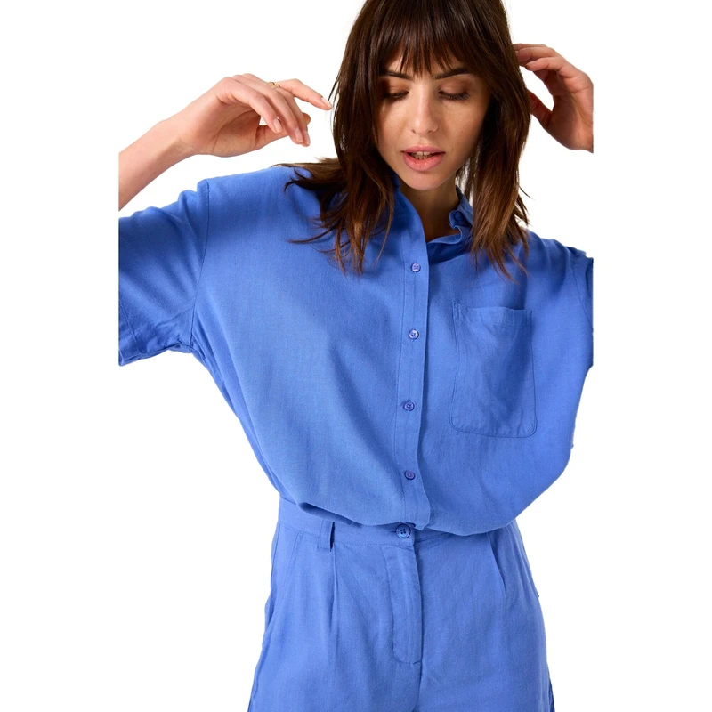 Dames Blouse D50038 Garcia BLEU