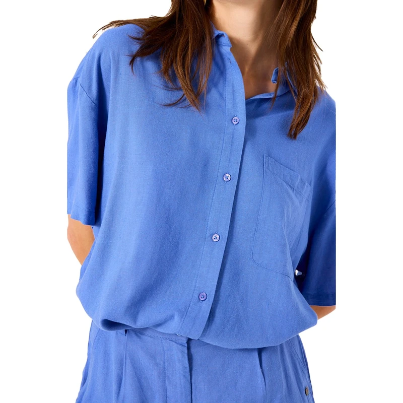 Dames Blouse D50038 Garcia BLEU