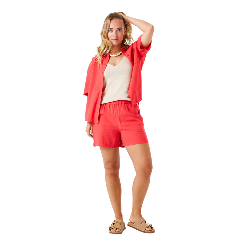 Dames Blouse E50236 Garcia ROOD