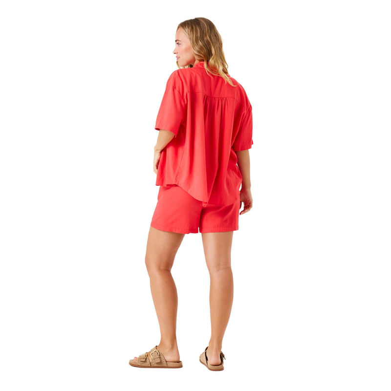 Dames Blouse E50236 Garcia ROOD
