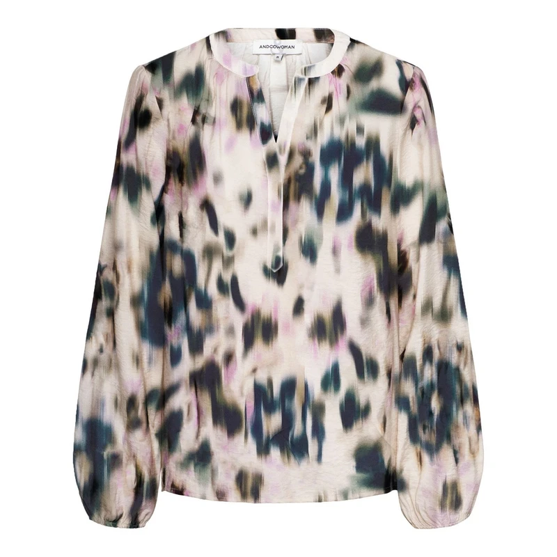 Dames Blouse ELSIE FADED FLOWER &CO Woman GROEN DESSIN