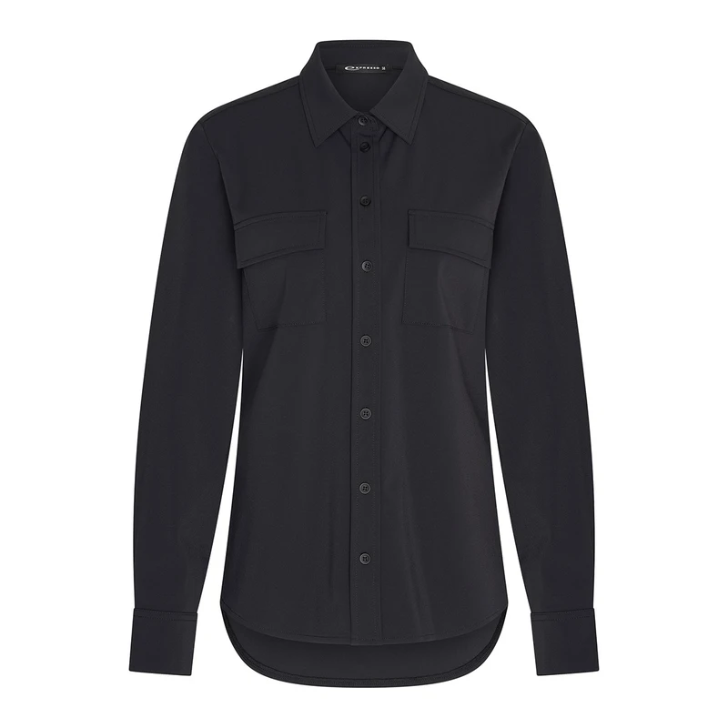 Dames Blouse EX13-25018 Expresso ZWART
