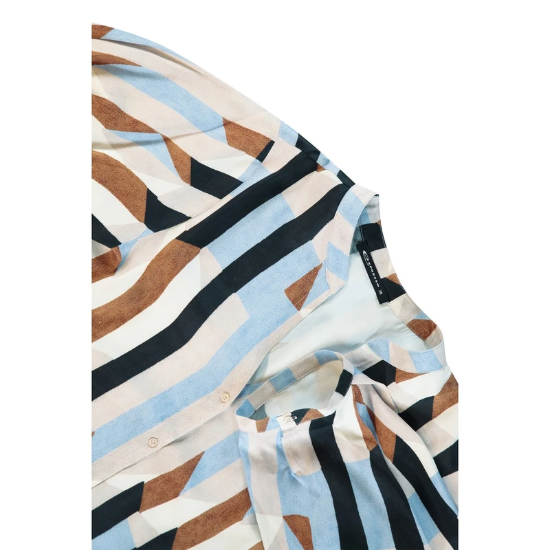 Dames Blouse EX14-24010 Expresso BLEU
