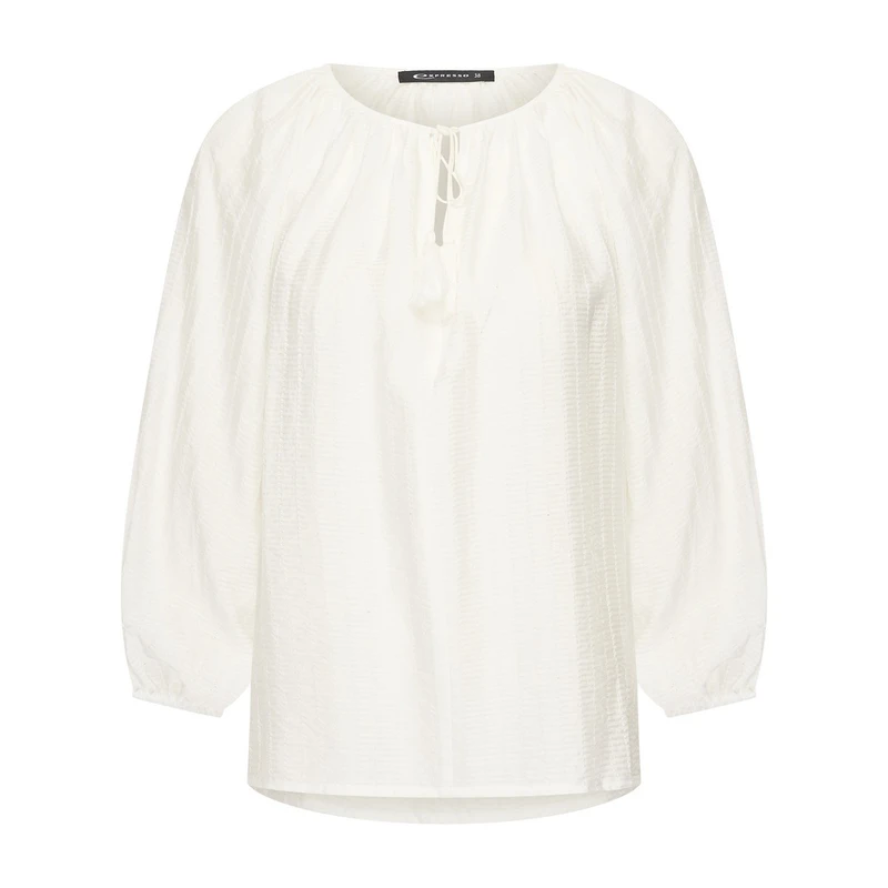 Dames Blouse EX14-25182 Expresso Wit