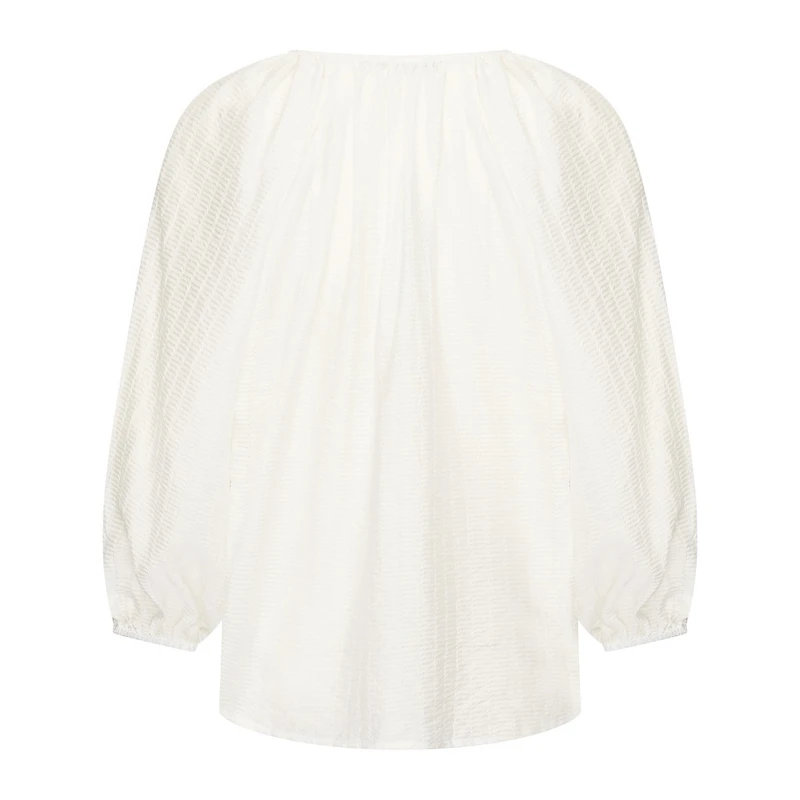 Dames Blouse EX14-25182 Expresso Wit