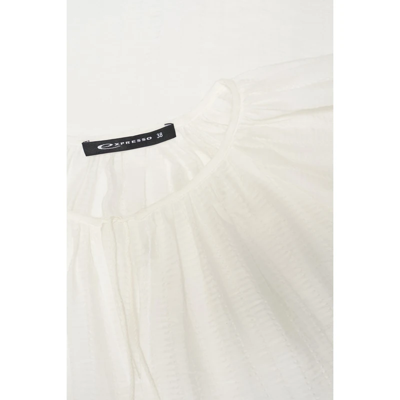 Dames Blouse EX14-25182 Expresso Wit