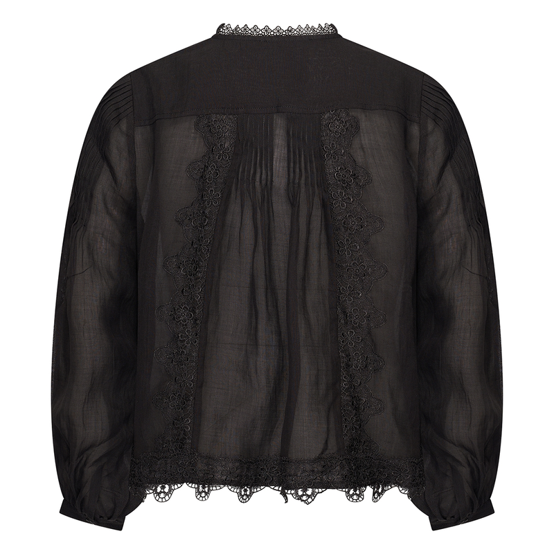 Dames Blouse EX14-25183 Expresso ZWART