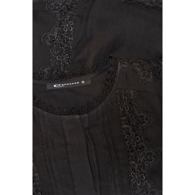 Dames Blouse EX14-25183 Expresso ZWART