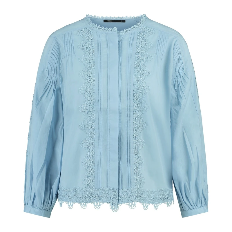 Dames Blouse EX14-25183 Expresso BLEU