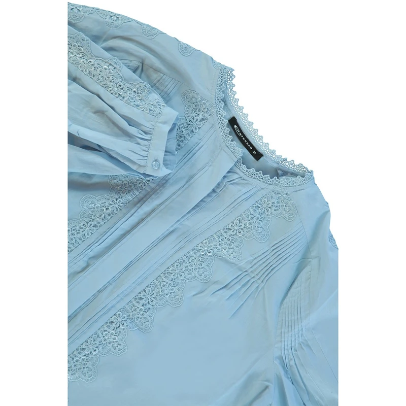 Dames Blouse EX14-25183 Expresso BLEU