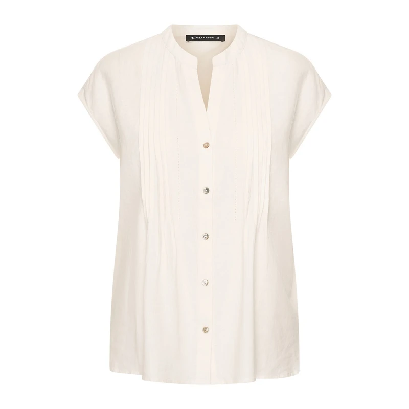 Dames Blouse EX14-25202 Expresso Wit