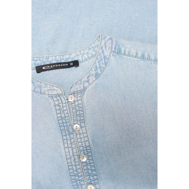Dames Blouse EX14-25205 Expresso LIGHT BLUE DENIM
