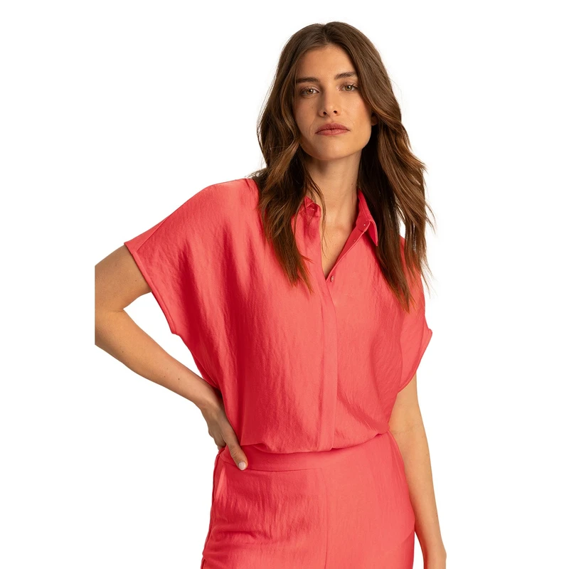 Dames Blouse EX14-25266 Expresso KORAAL