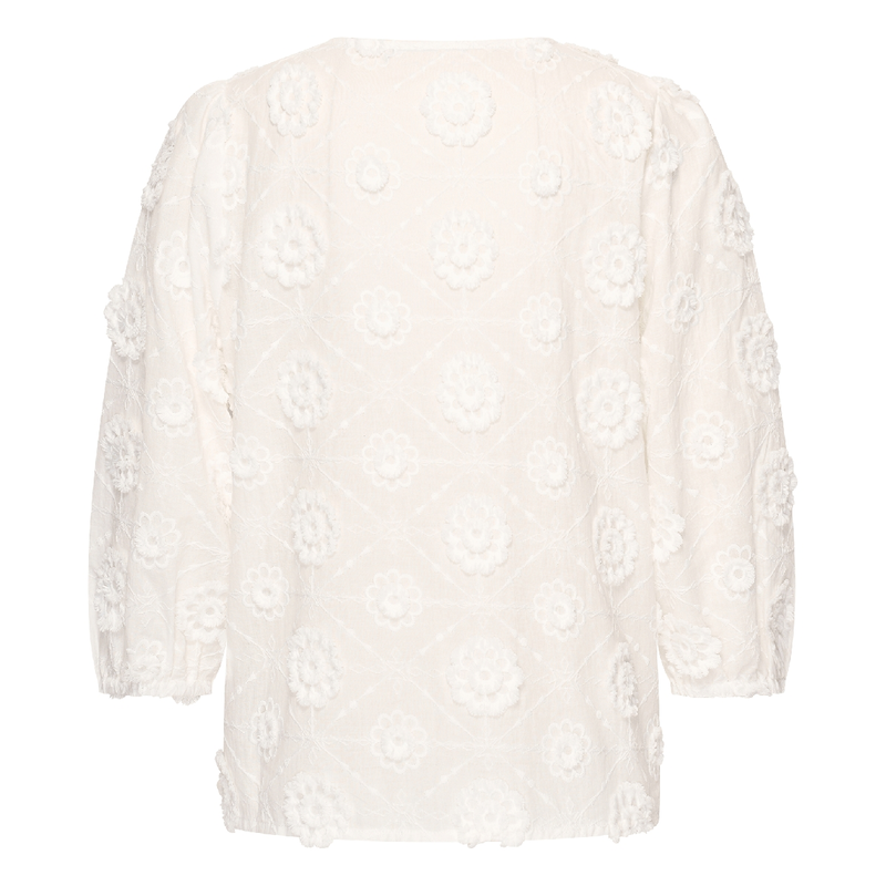 Dames Blouse EX14-25337 Expresso Wit
