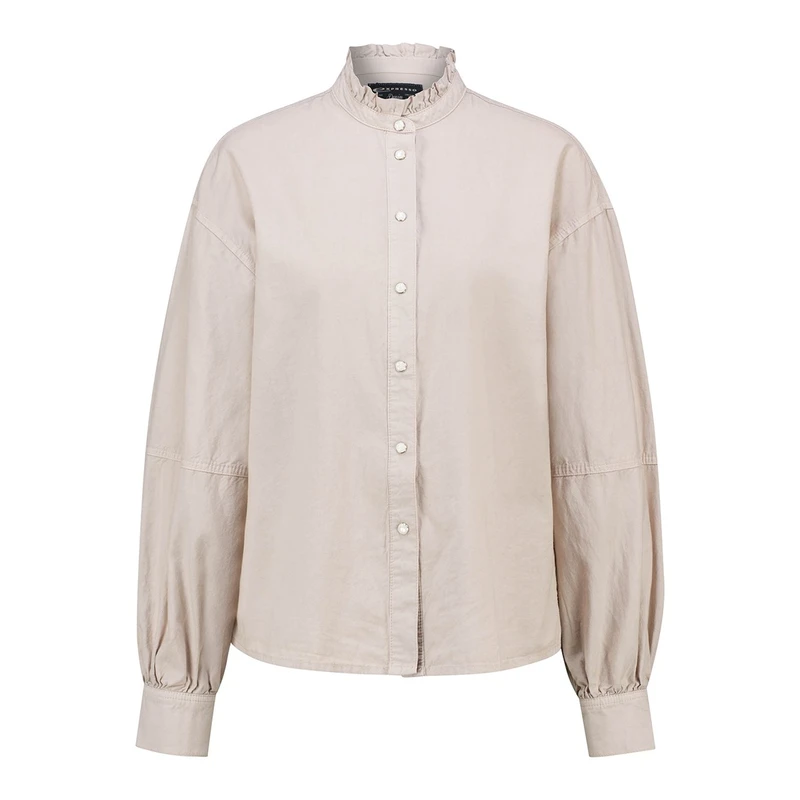 Dames Blouse EX23-14034 Expresso TAUPE
