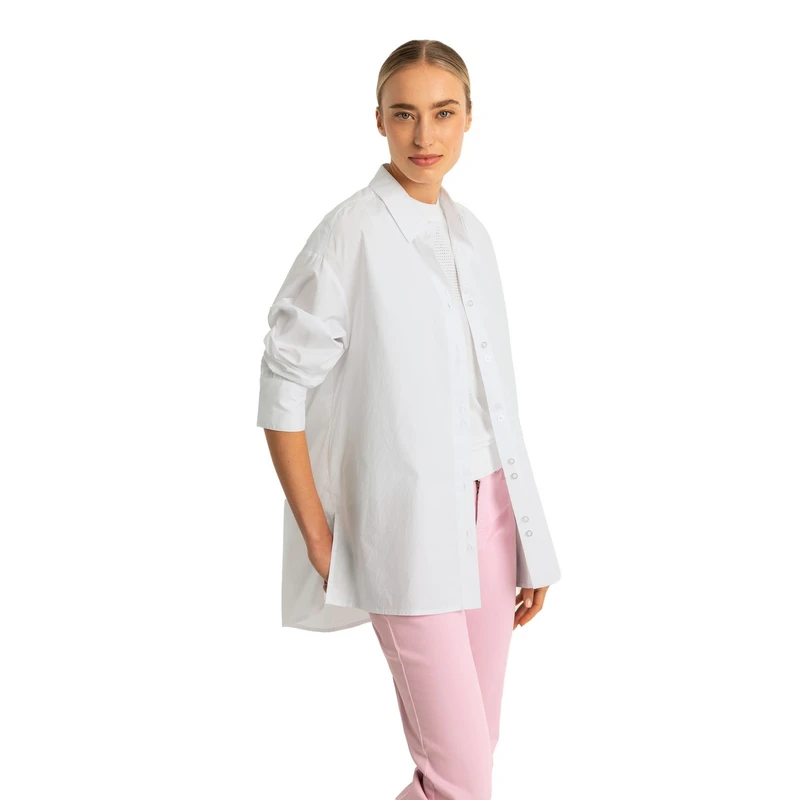 Dames Blouse EX24-14001 Expresso Wit