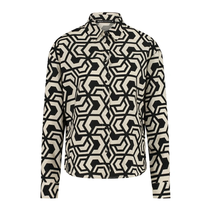 Dames Blouse EX24-14003 Expresso ZWART