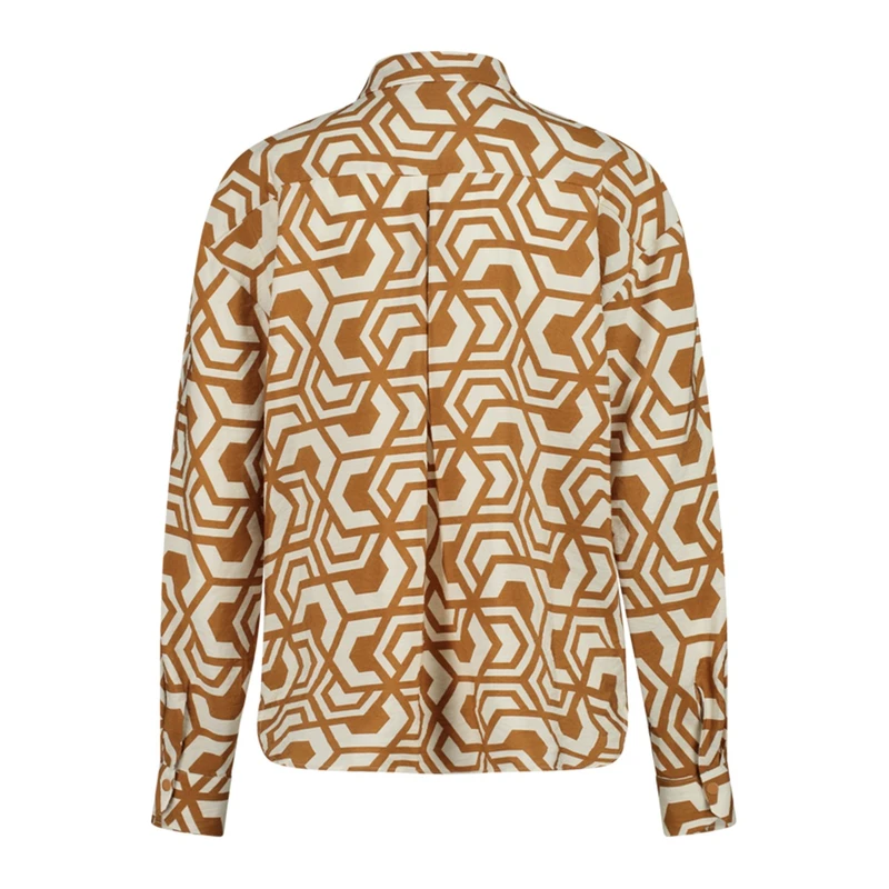 Dames Blouse EX24-14003 Expresso MIDDEN BRUIN