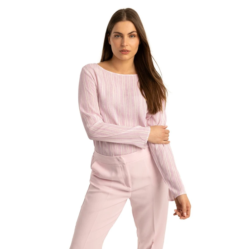 Dames Blouse EX24-14016 Expresso FUCHSIA