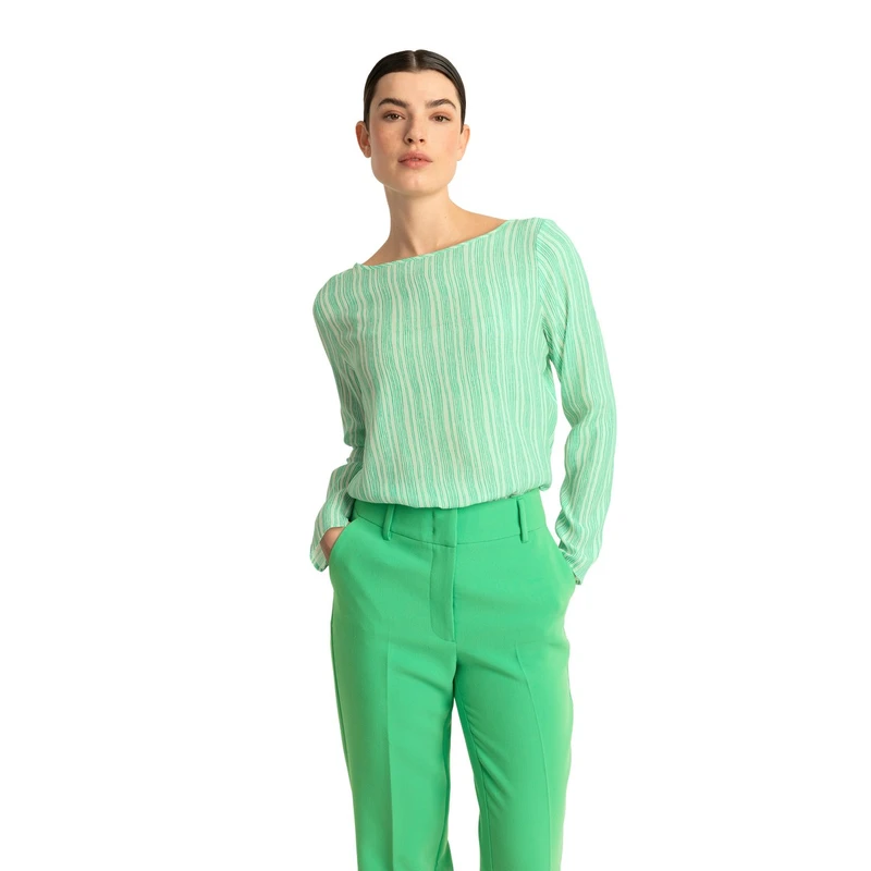 Dames Blouse EX24-14016 Expresso APPELGROEN