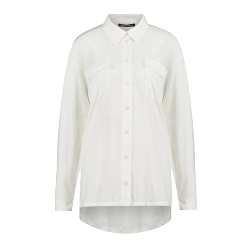 Dames Blouse EX24-14019 Expresso Wit