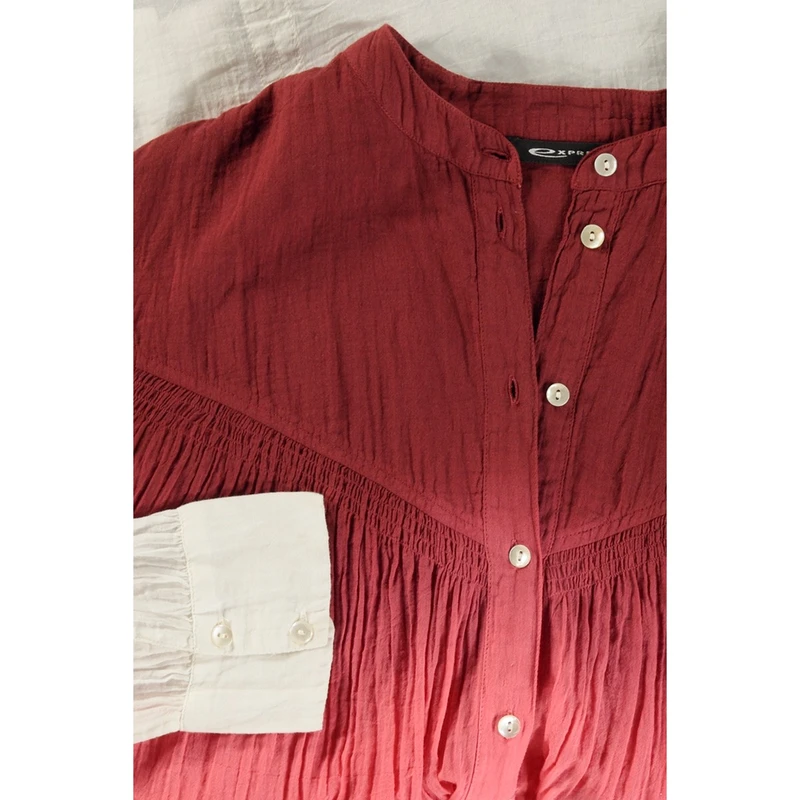 Dames Blouse EX24-14025 Expresso ROOD