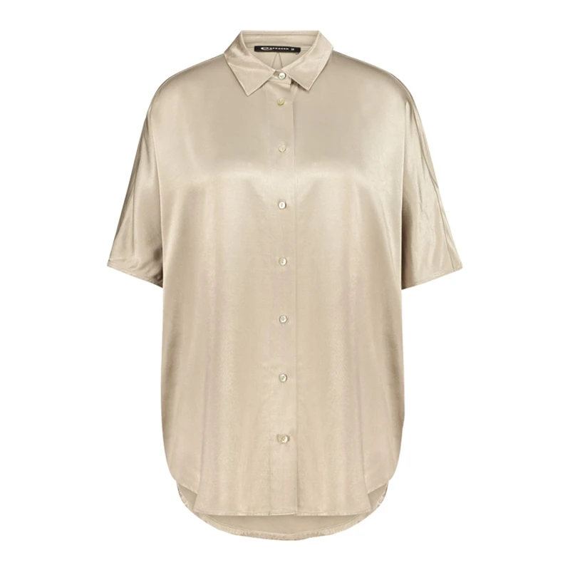 Dames Blouse EX24-14026 Expresso TAUPE