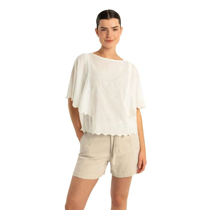 Dames Blouse EX24-14036 Expresso OFF-WHITE