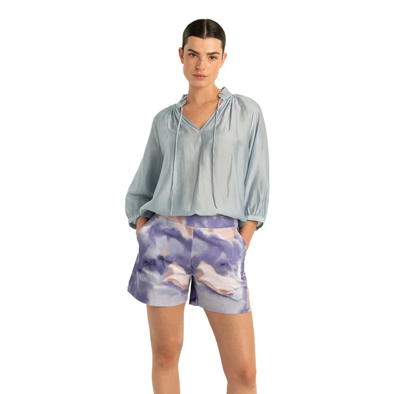 Dames Blouse EX24-14053 Expresso BLEU