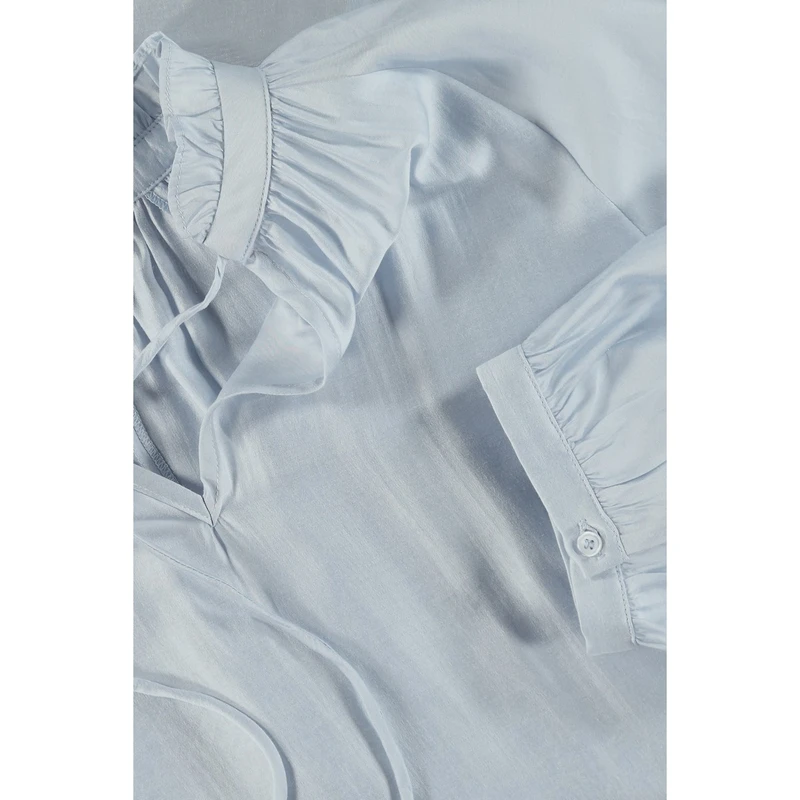 Dames Blouse EX24-14053 Expresso BLEU