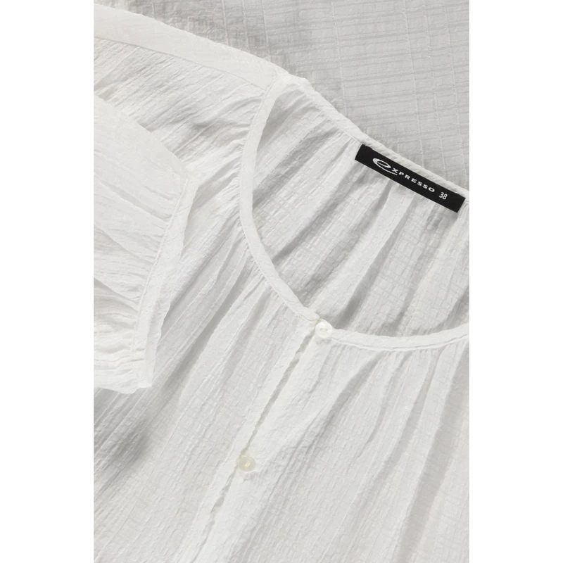 Dames Blouse EX24-14054 Expresso Wit