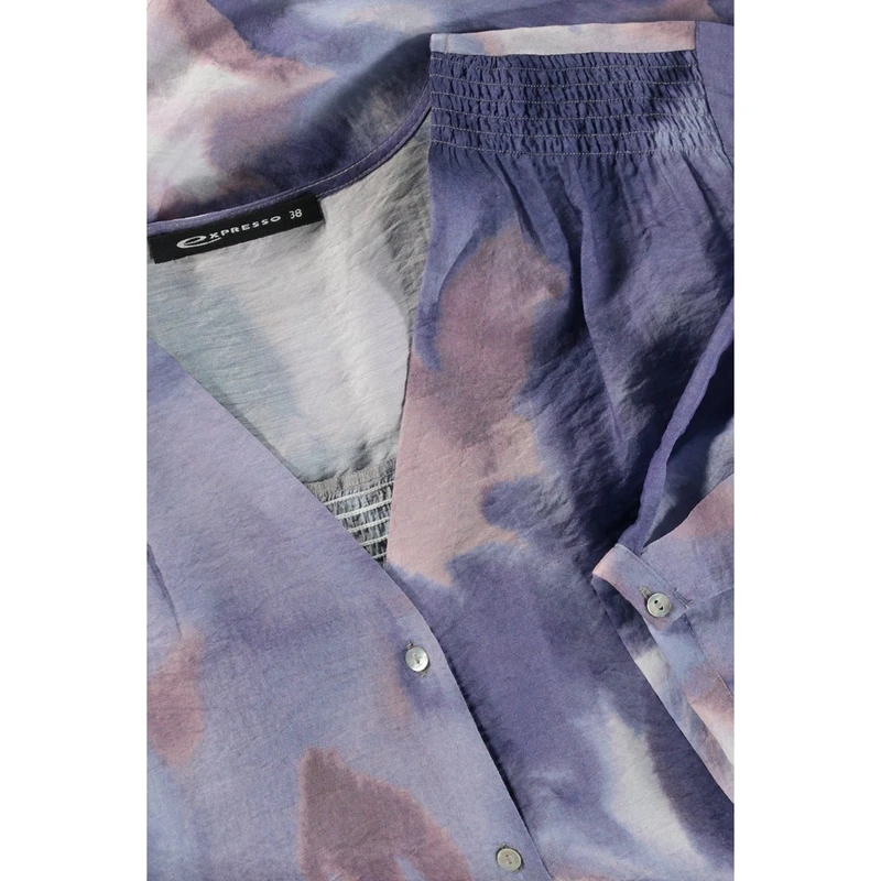 Dames Blouse EX24-14056 Expresso BLEU