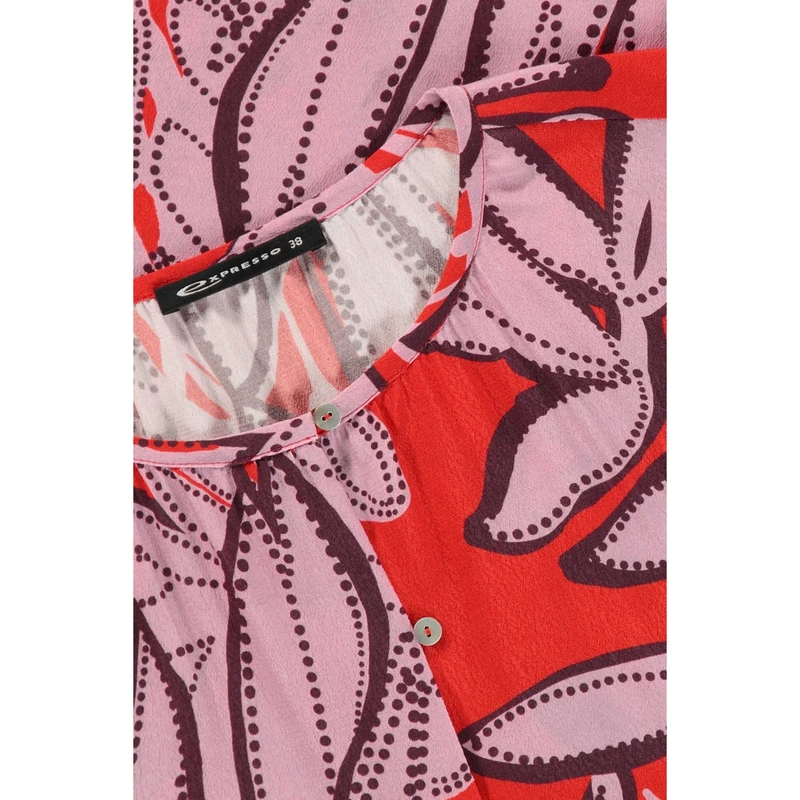 Dames Blouse EX24-14087 Expresso ROOD