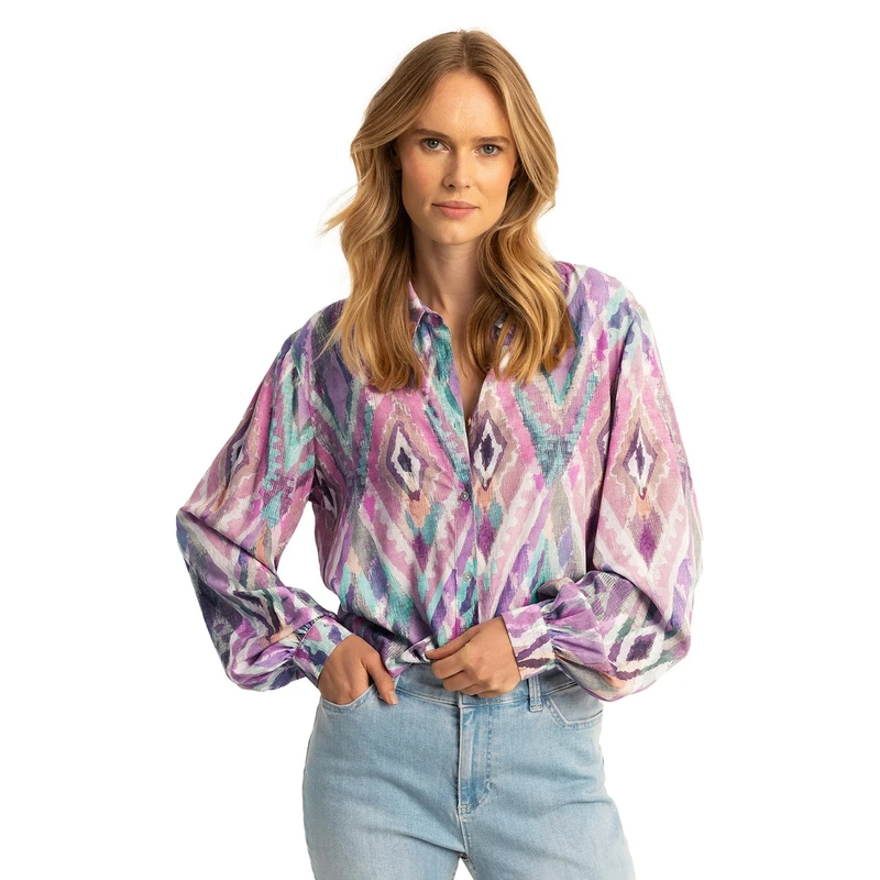 Dames Blouse EX25-14002 Expresso AQUA