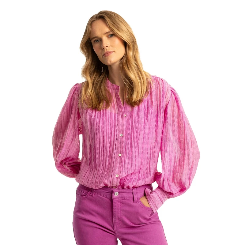 Dames Blouse EX25-14008 Expresso CERISE