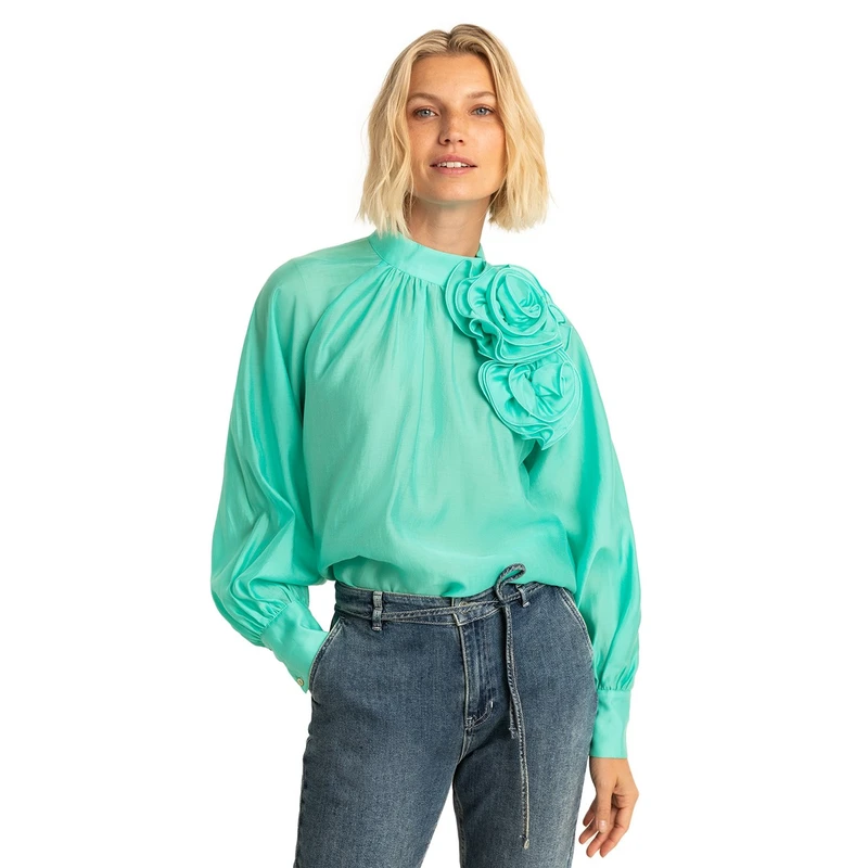 Dames Blouse EX25-14010 Expresso AQUA