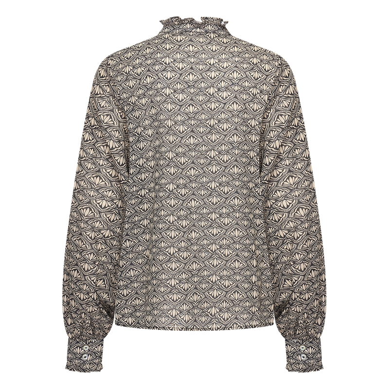 Dames Blouse EX25-14018 Expresso ZWART