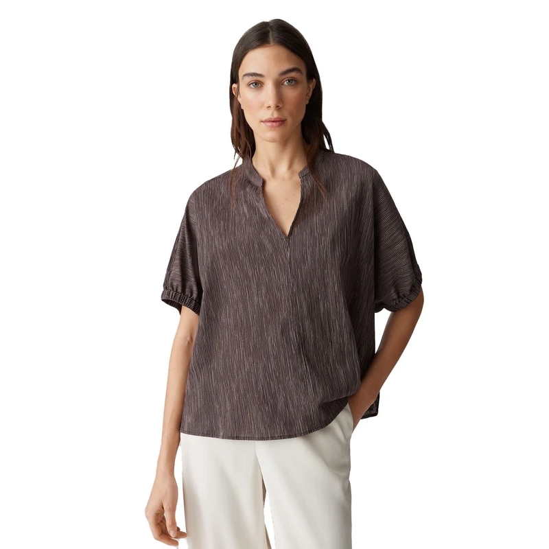 Dames Blouse Farula Opus MIDDEN BRUIN