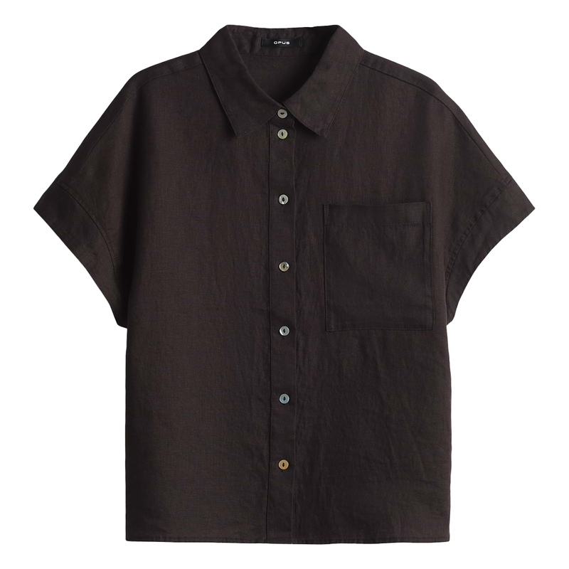Dames Blouse Felisa Opus MIDDEN BRUIN