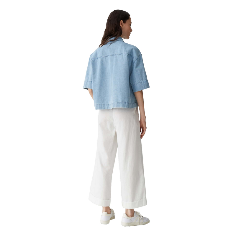 Dames Blouse Ferlosa Opus LIGHT BLUE DENIM